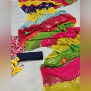 Beautiful Bandhani Saree